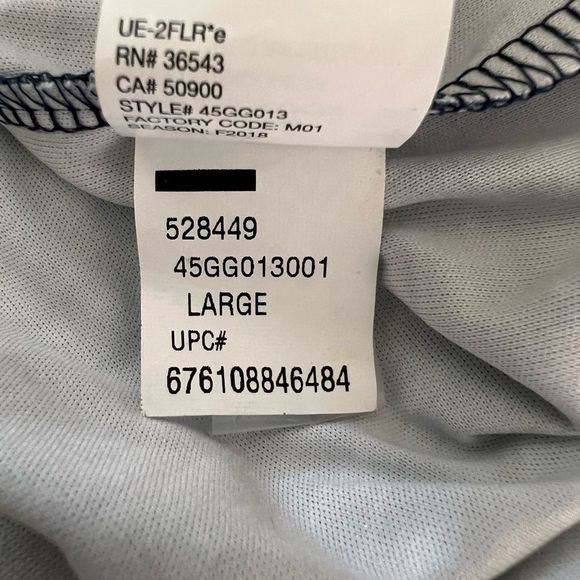 IZOD Golf With Hydro Shield Mens Sz L Blue Heathered 1/4 ZIP Top - Picture 9 of 9